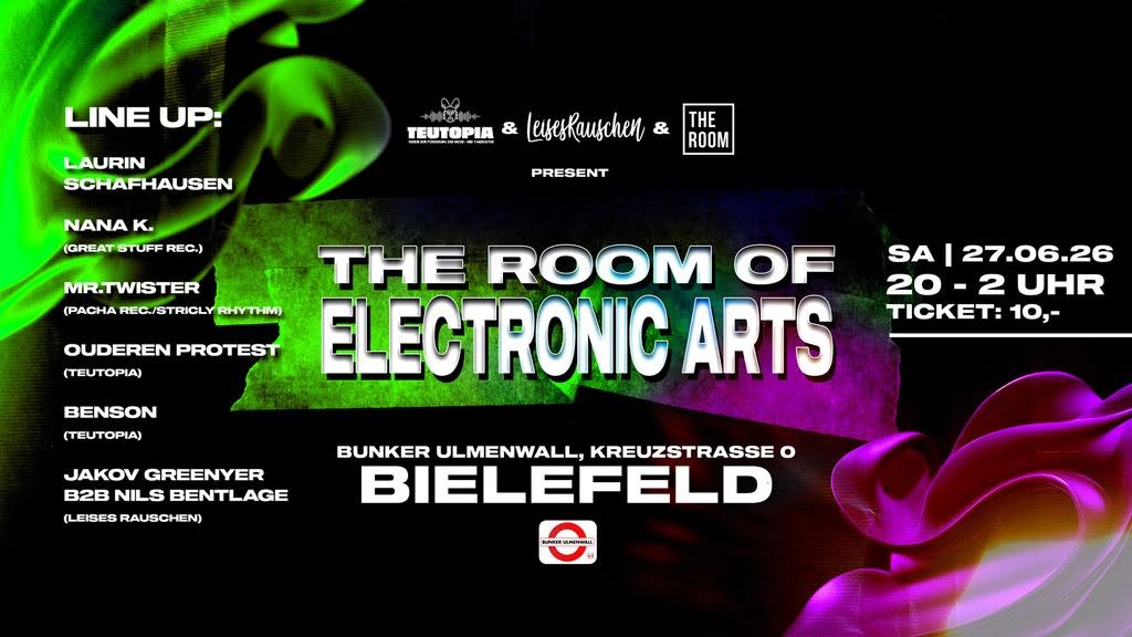 the room of electronic arts im Bunker Ulmenwall Juni 2026