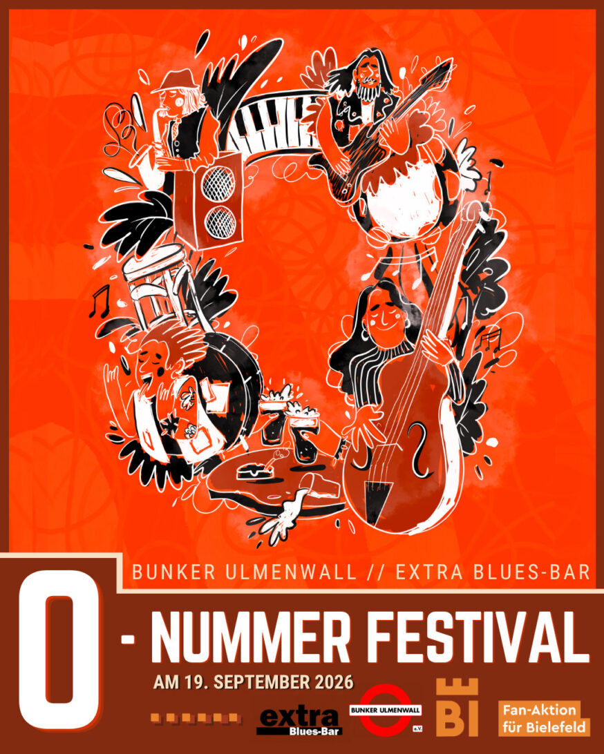 Plakat Nullnummer Festival Bunker Ulmenwall und Extra Blues Bar